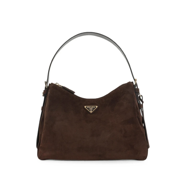 Prada Logo-lettering Leather Shoulder Bag