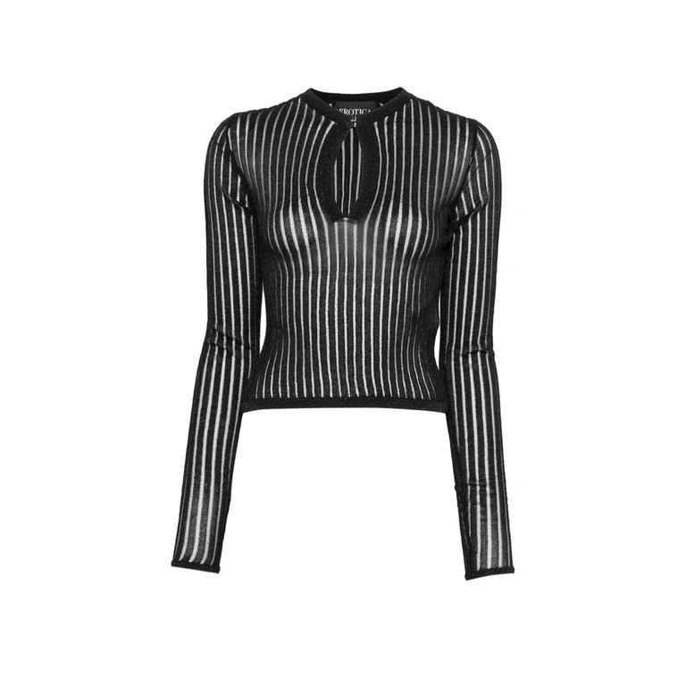 Sheer-knit Top