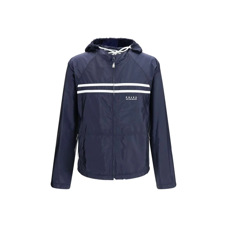 Blue Nylon Shell Jacket Clothing - Men