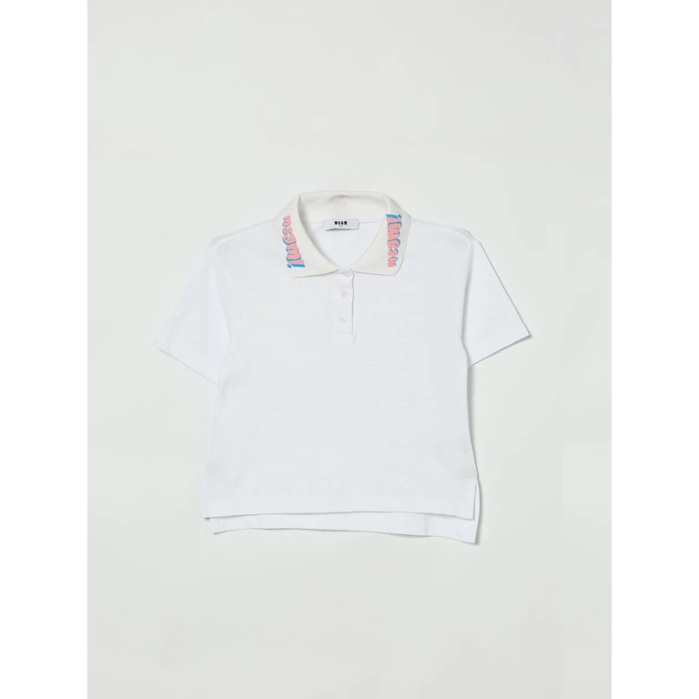 MSGM KIDS Polo Shirt Kids color White (S6MSJGPO127001)