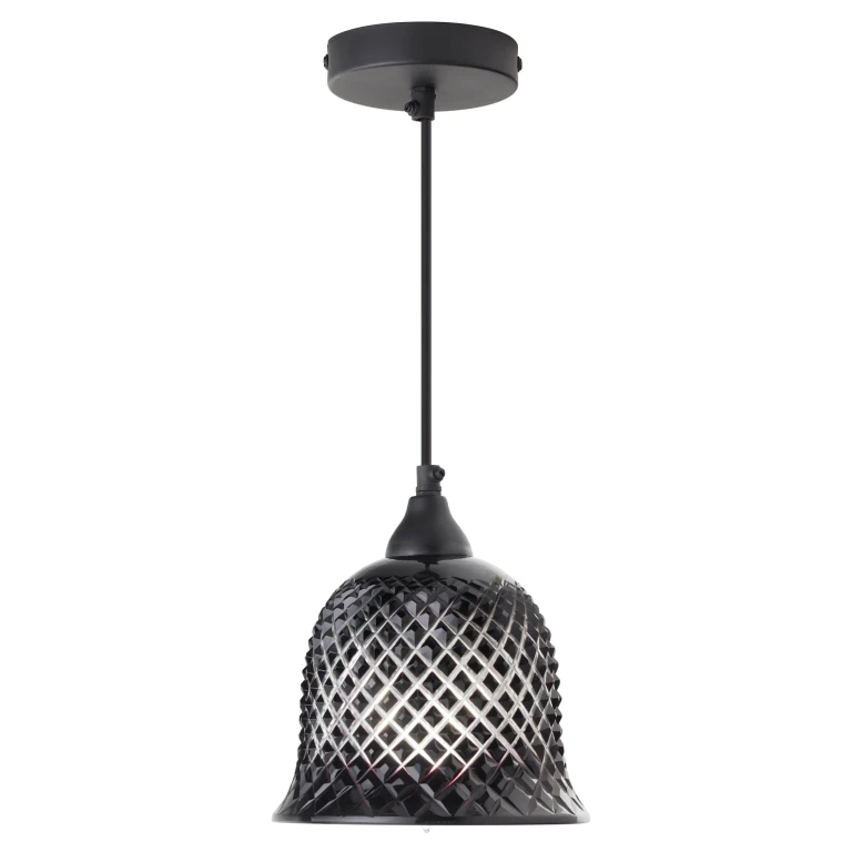 Hanging Lamp - Black & Clear