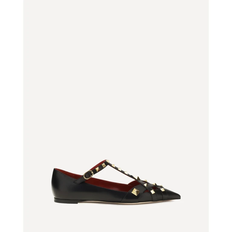 VALENTINO GARAVANI Studdy Ballerinas in kidskin Female 40