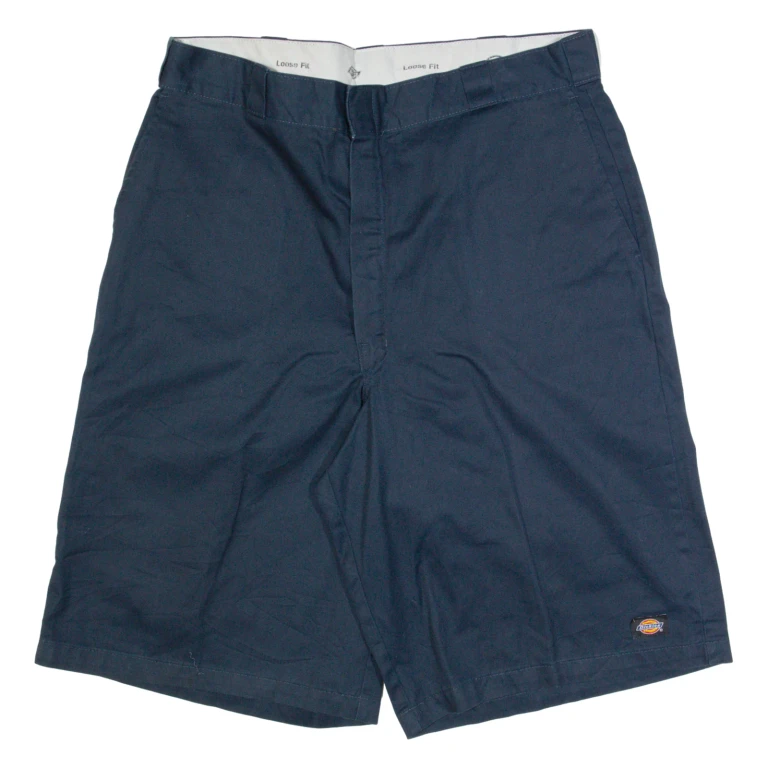 DICKIES Mens Casual Shorts Blue Loose XL W40