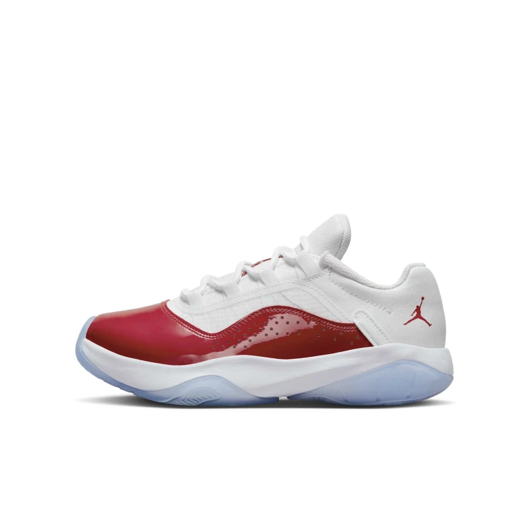 Grade School Retro 11 Cmft Low 'White Black Gym Red Gs' Sneakers