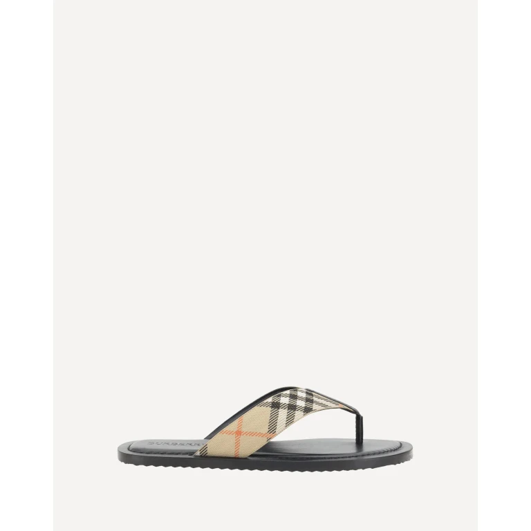 BURBERRY Pavilion Check Sandal Male 46