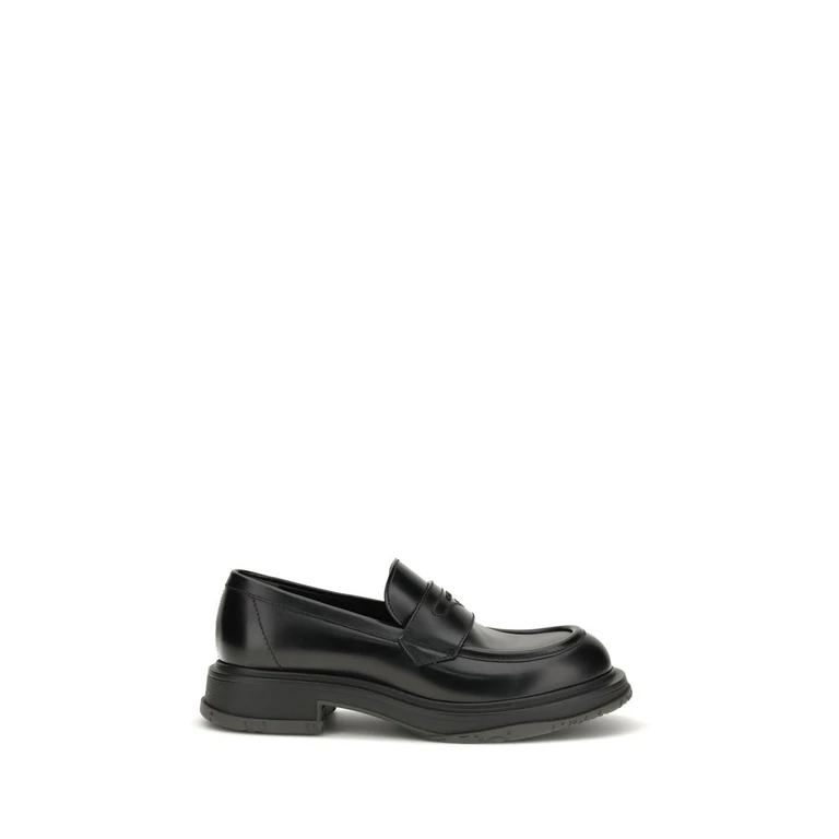 Gucci Black Calf Leather Bos Taurus Slip-On Loafers - Men