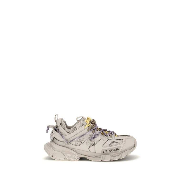Gray Polyester Athletic Sneakers - Women