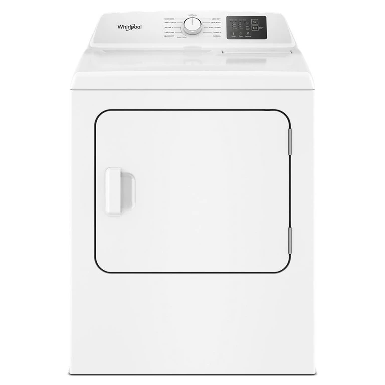 Electric Dryer with Auto Sensing - Vented Top Load Matching in White 7.0 cu. ft. WED4105SW