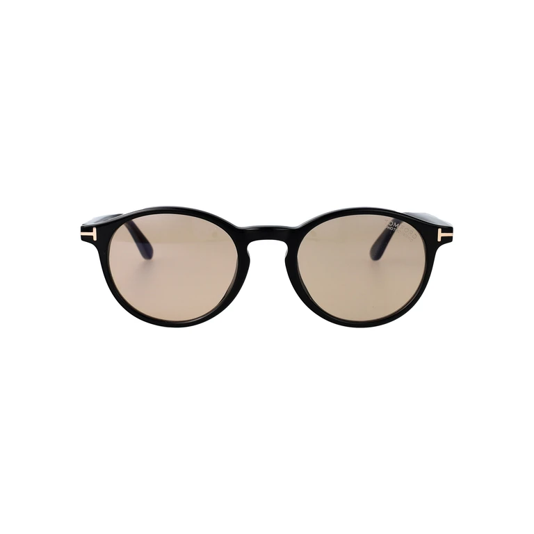 Tom Ford Ft1331 01e Nero Lucido / Marrone Acetate Sunglasses - Men