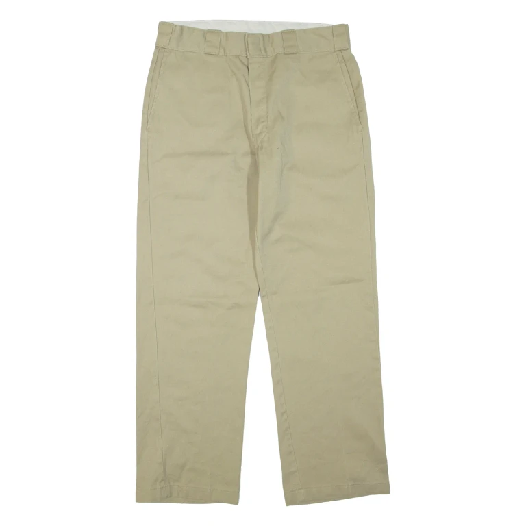 DICKIES Mens Trousers Beige Regular Straight W32 L30