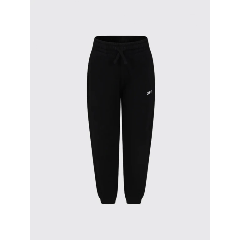 OFF-WHITE KIDS Pants Kids color Black (OBCH001C99FLE0031001)