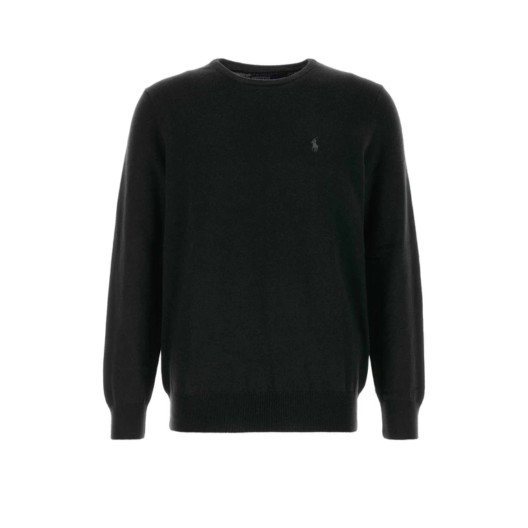 Polo Ralph Lauren Black Wool Sweater Poloblack Exterior: Maglieria - Men