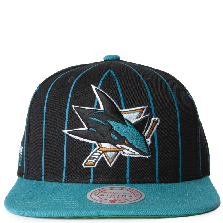 Men's NHL Team Pin Snapback Sharks Snapback Caps