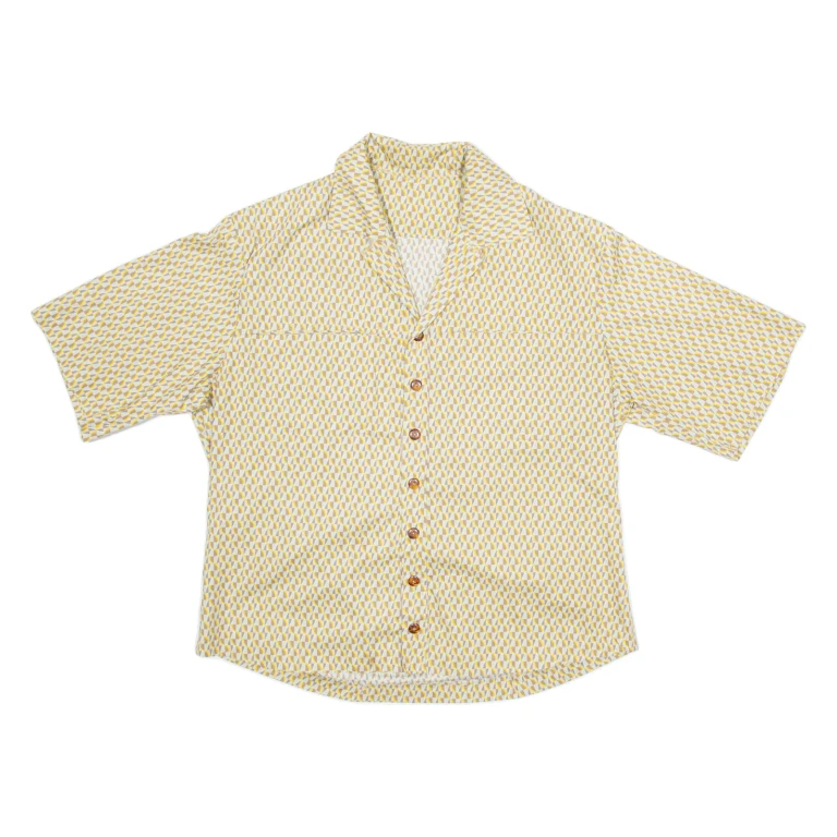 Womens Shirt Brown Geometric M