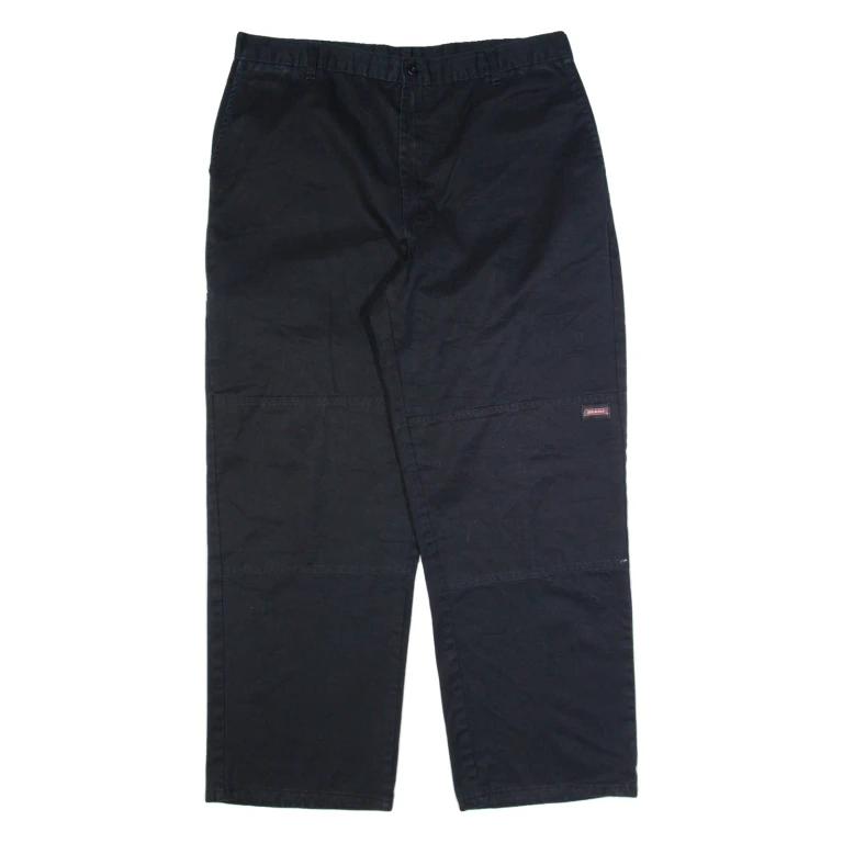 DICKIES Workwear Mens Trousers Black Regular Straight W38 L32