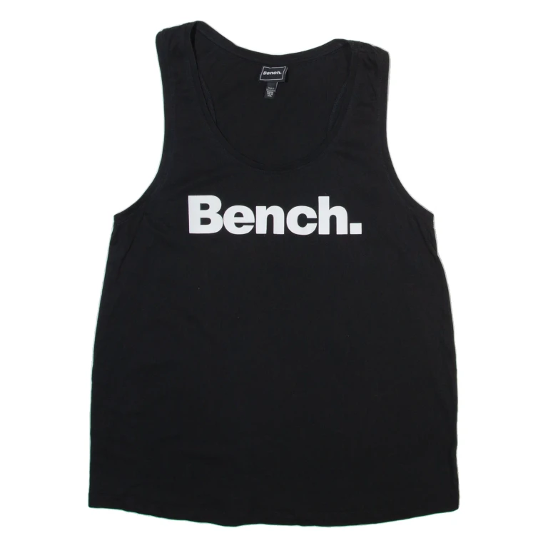 BENCH Womens Vest Black Sleeveless UK 18