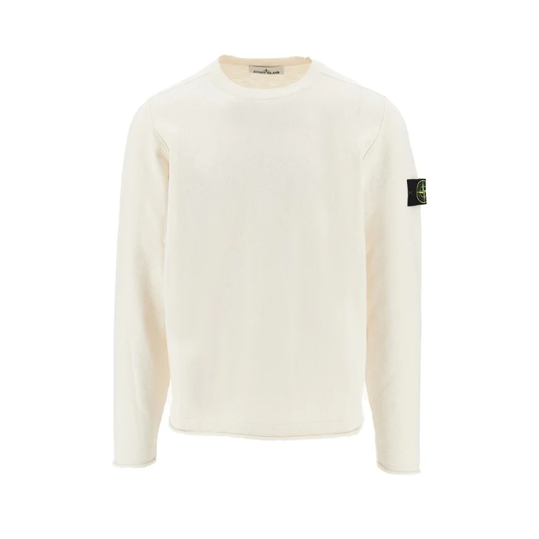 STONE ISLAND Cotton-blend crewneck sweater Man S