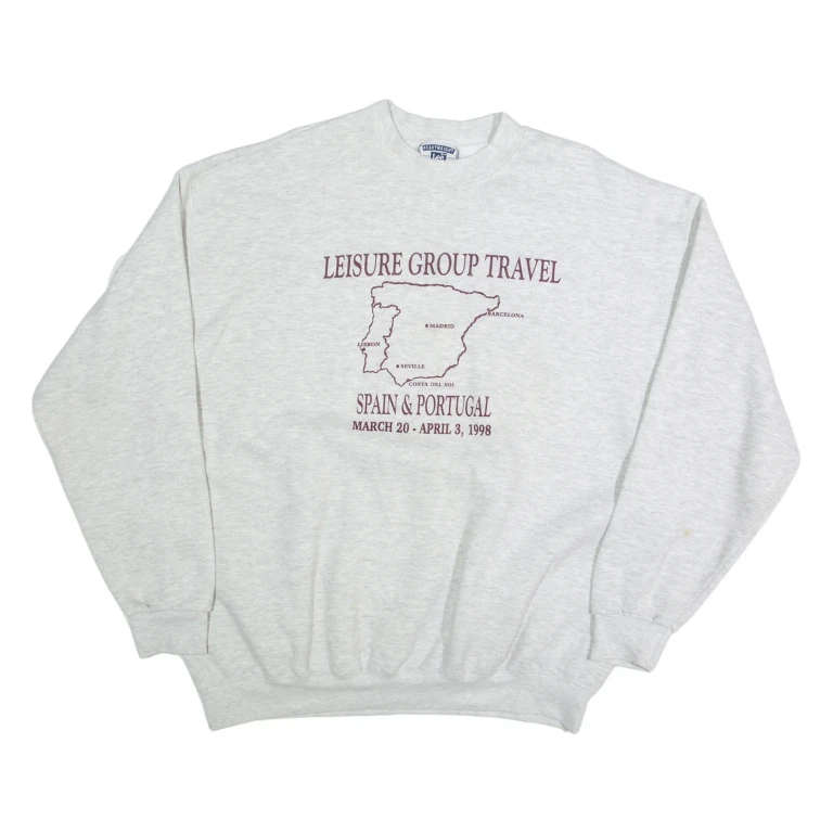 LEE Leisure Group Travel Mens Sweatshirt Grey XL