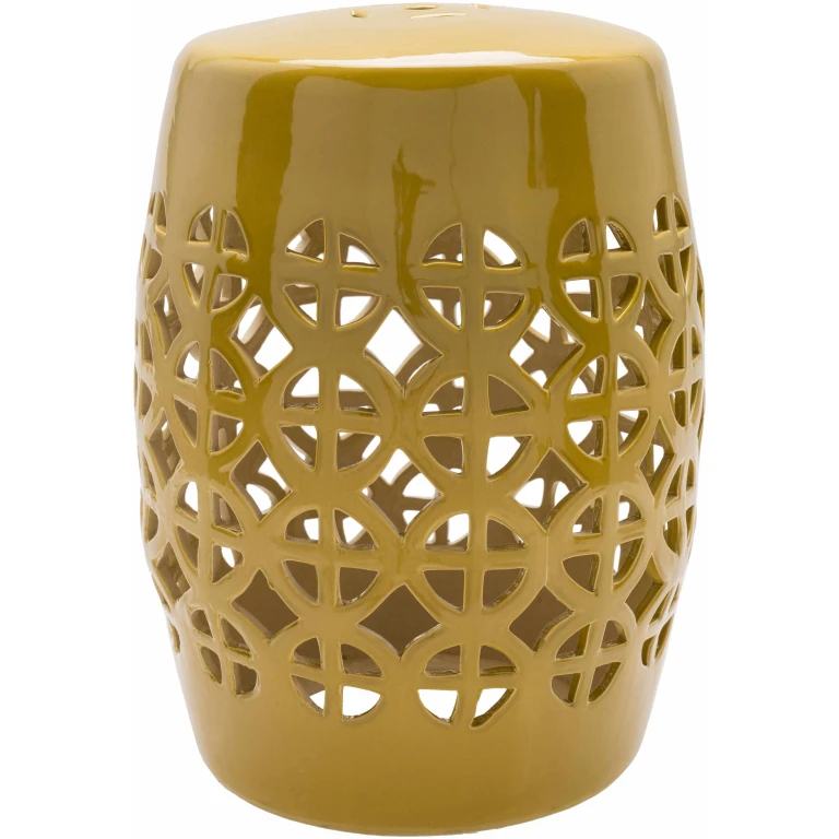 Yellow Ceramic Side Table