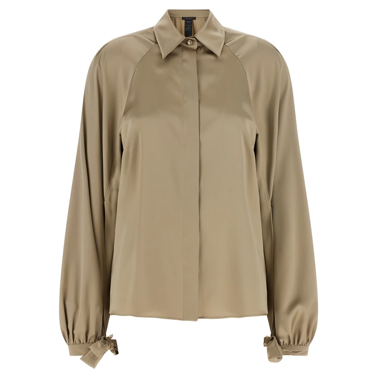 Max Mara Beige Silk Blouse - Women