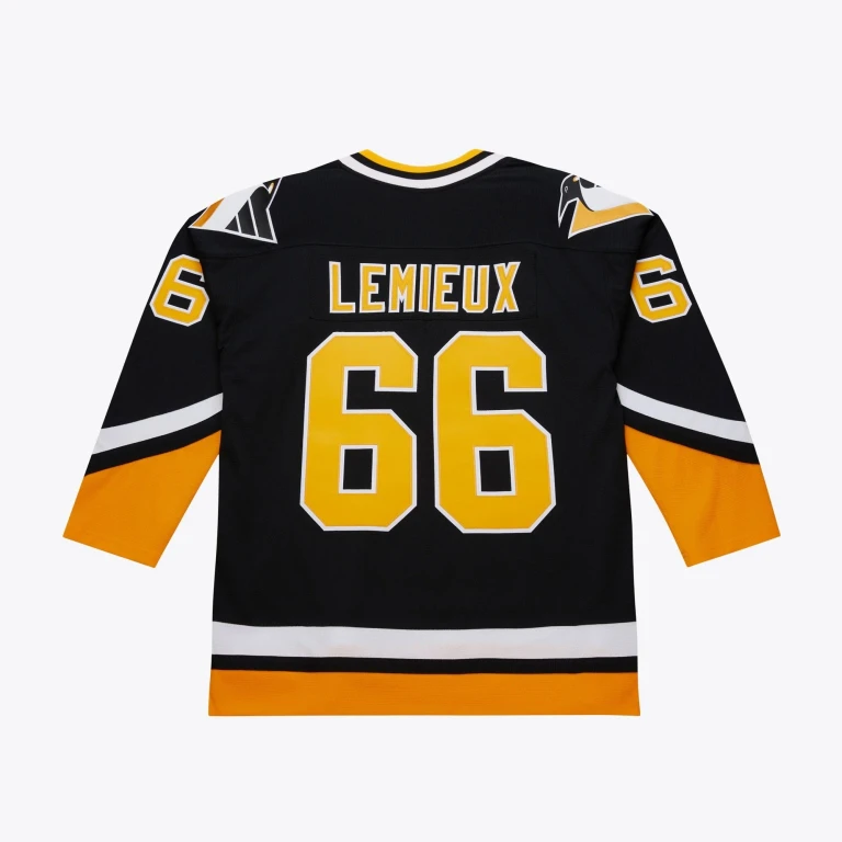 Men's NHL Dark Jersey Penguins 1992 Mario Lemieux