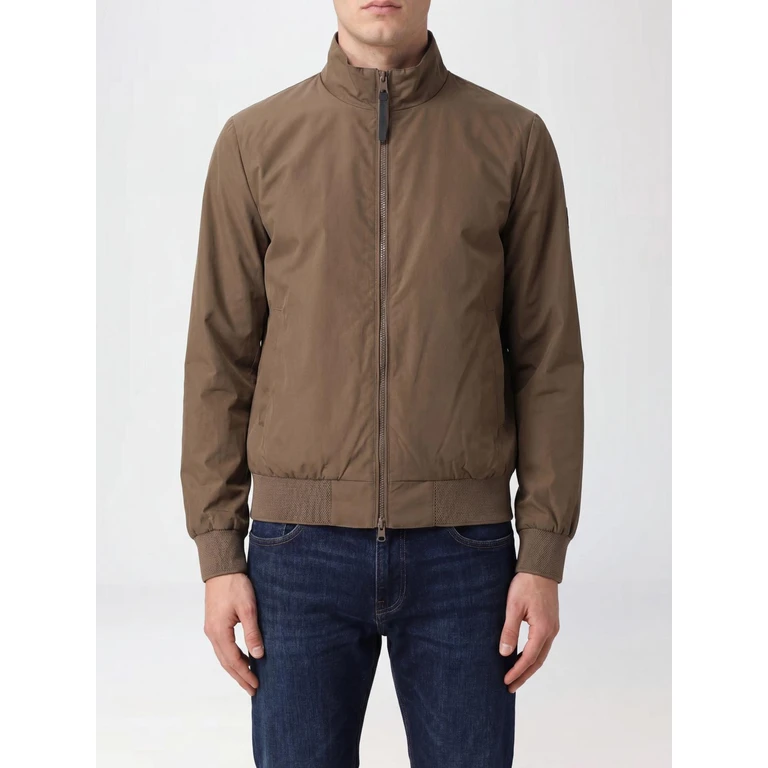 Cotton Blend Bomber Jacket with High Collar and Zip Closure (SHIBUYAPM961260)