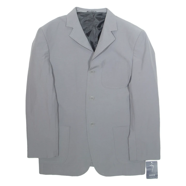 SASCH Mens Blazer Jacket Grey L