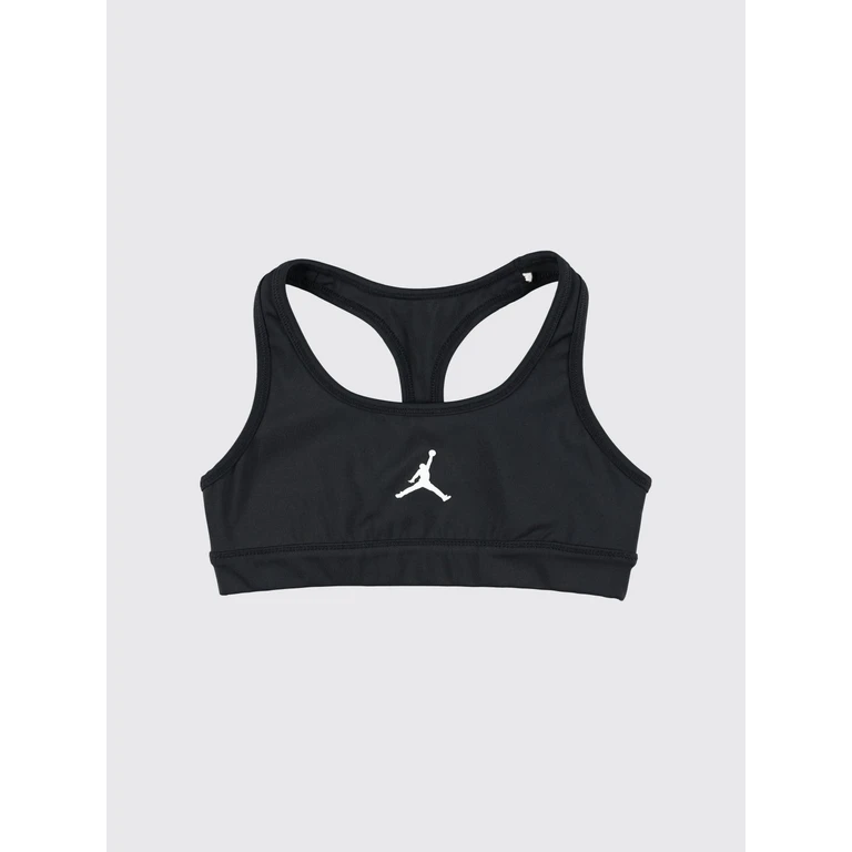Girl's Cropped Sports Top with Racerback Neckline and Logo (45D381023)