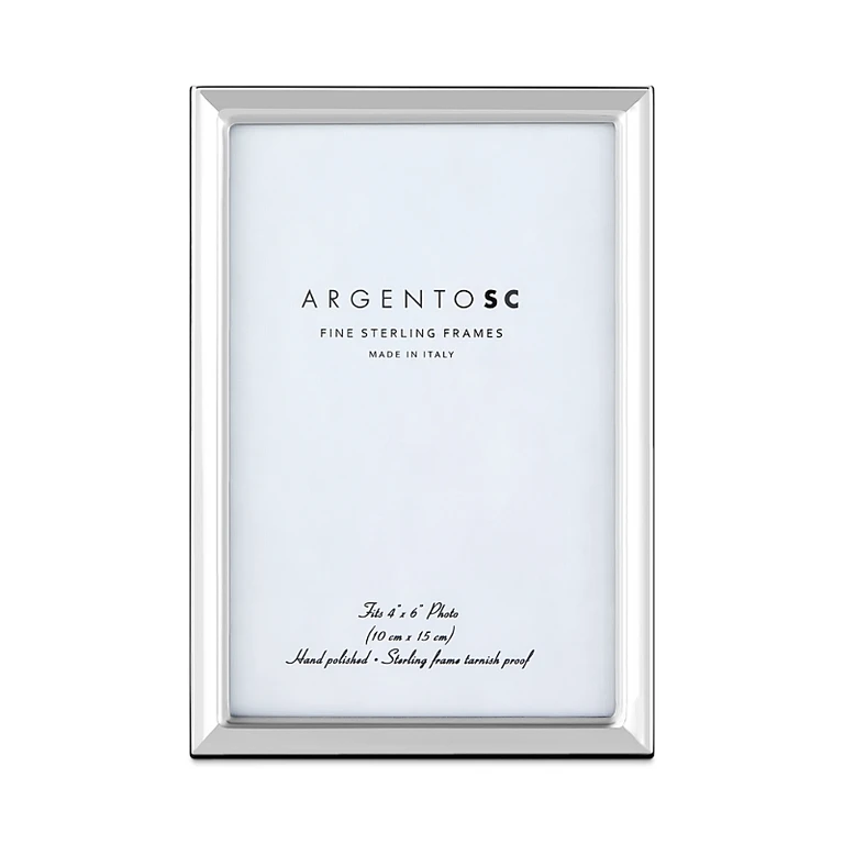 Argento Sc Sterling Silver Picture Frame, 4 x 6