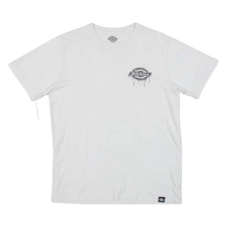 DICKIES Mens T-Shirt Grey Crew Neck S