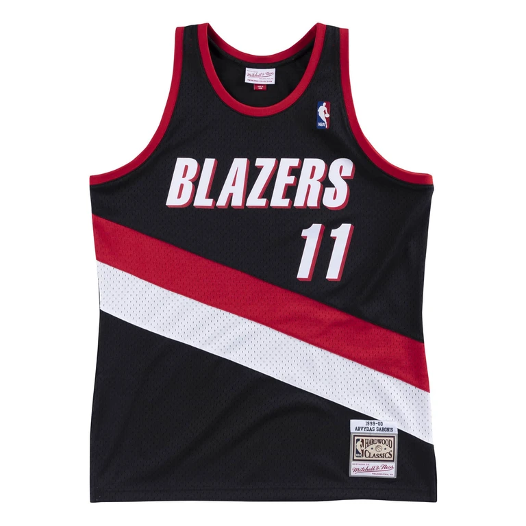 NBA Swingman Road Jersey Trail Blazers 99 Arvydas Sabonis