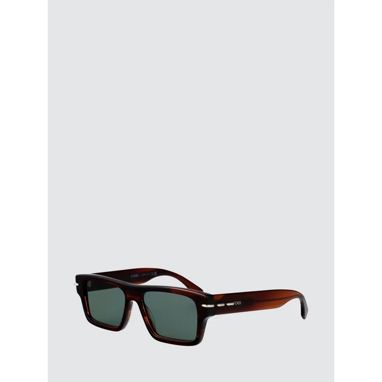 Rectangular Acetate Sunglasses with Contrasting Logo (FE40215I64N)