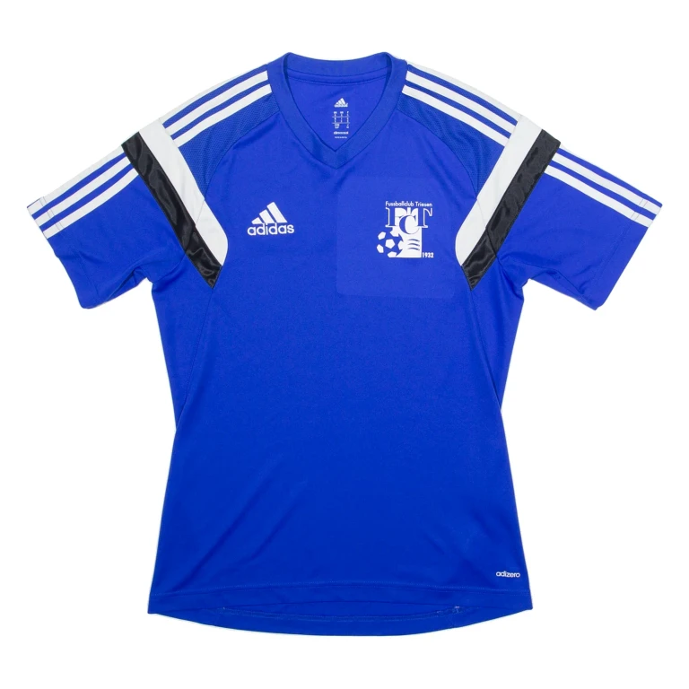 ADIDAS FCT Mens Football Shirt Jersey Blue V-Neck S