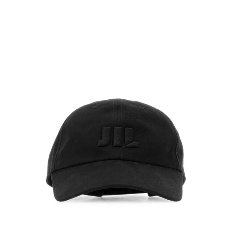 Zwarte twill baseballpet