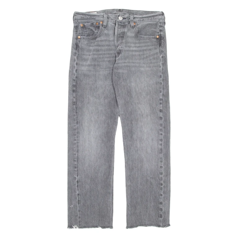 LEVI'S 501 BIG E Jeans Mens Grey Regular Straight W30 L32