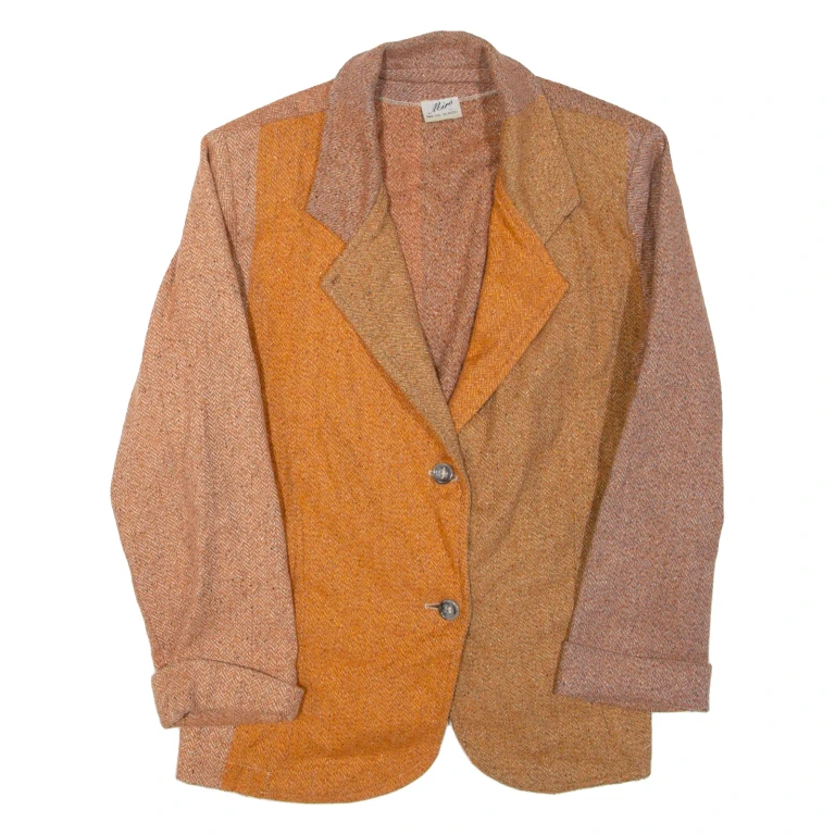 MIRO Womens Blazer Jacket Orange M