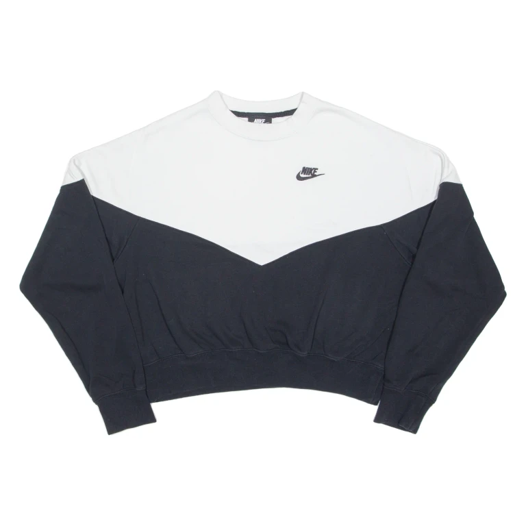 NIKE Cropped Womens Sweatshirt Black XL