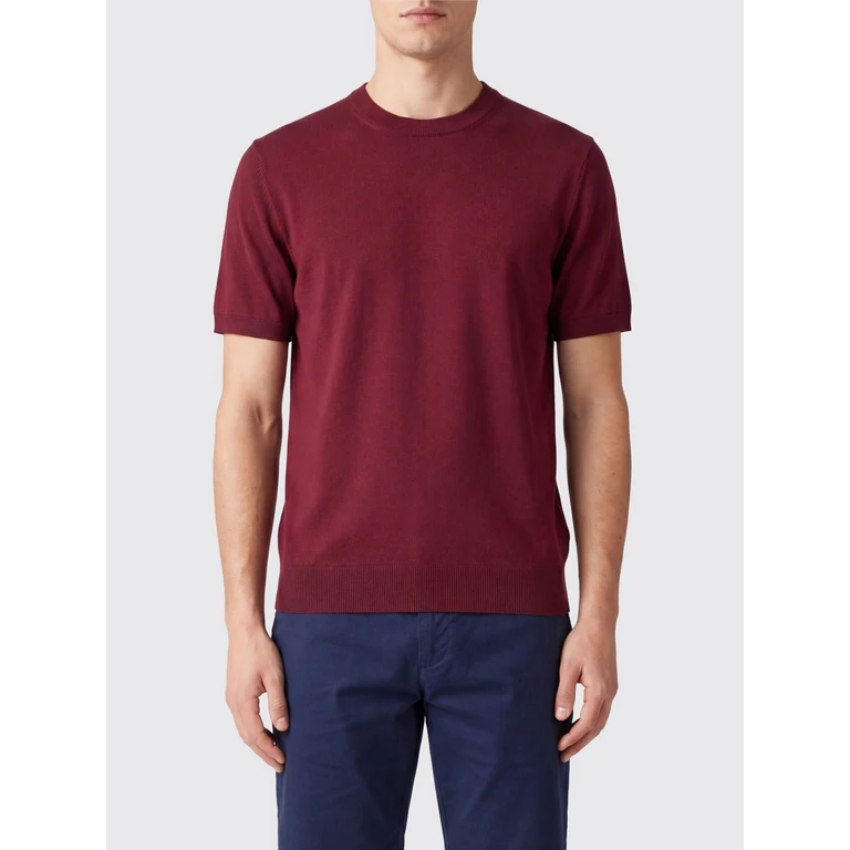 Crew-Neck Short-Sleeved Jersey T-Shirt with Regular Shoulders (265104369)