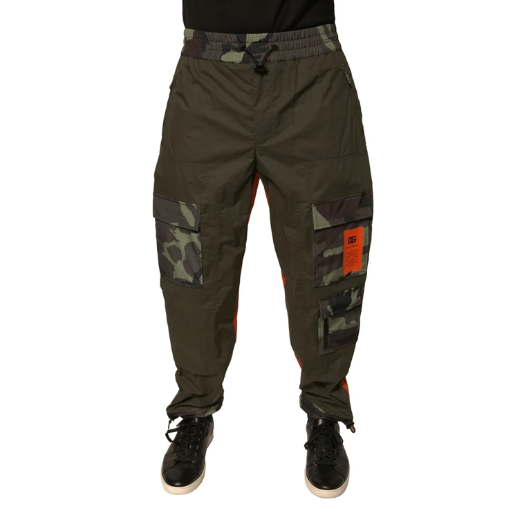Dolce & Gabbana Multicolor Camouflage Jogger Cargo Pants Polyester Cotton Nylon - Men