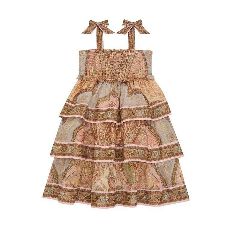 Robe Au Genou - Beige (8936DRS261TAPESTRYSANDMULTI)