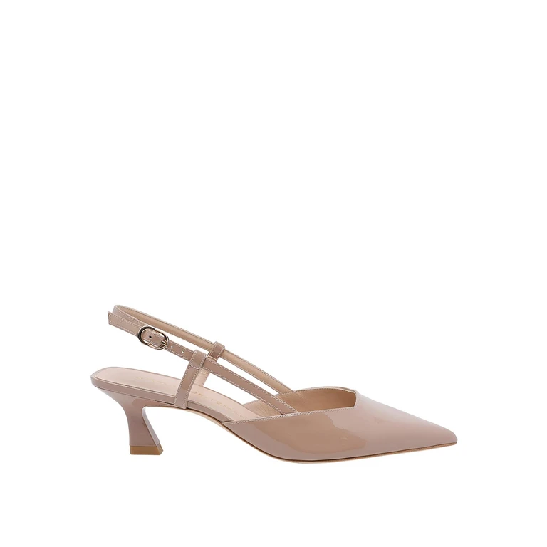 Stuart Weitzman Sandales - Beige (SJ435VINNIE50SLINGBACKPATFWN)