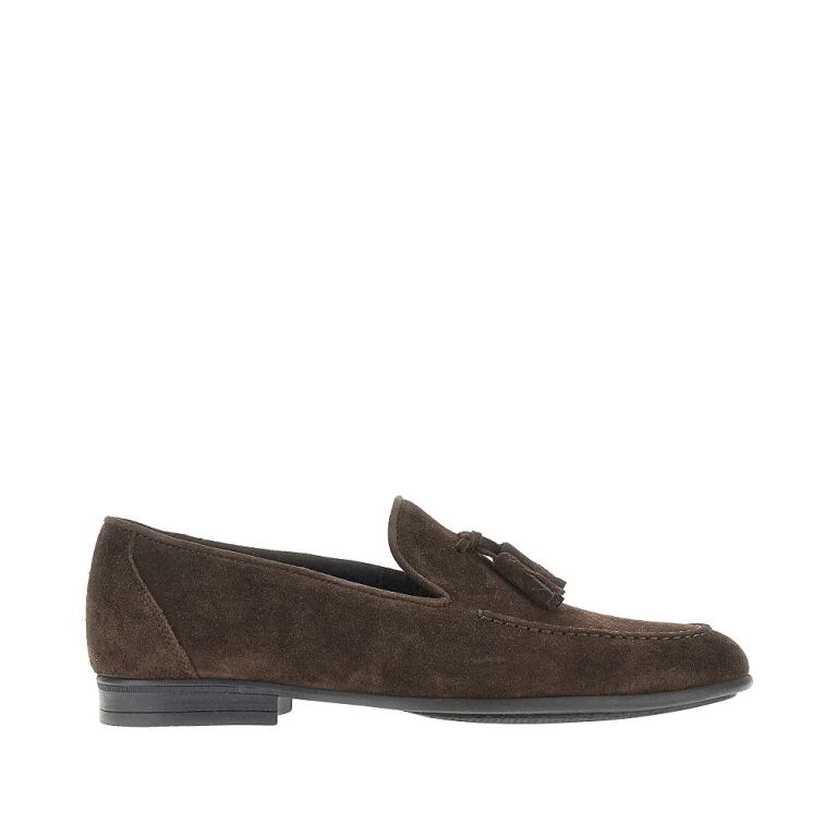 SAXONE Suede leather loafers Man 6