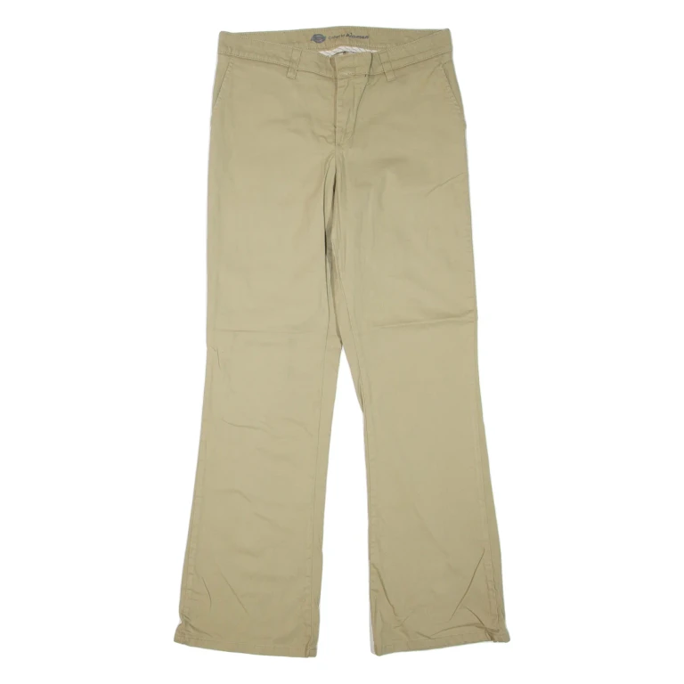 DICKIES Womens Trousers Beige Slim Bootcut W30 L31