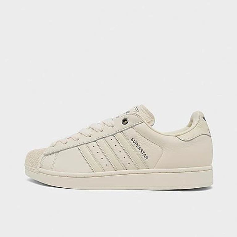 adidas Men's Originals Superstar II Casual Shoes in Cream White/Cream White/Iron Metallic Size: 7.5