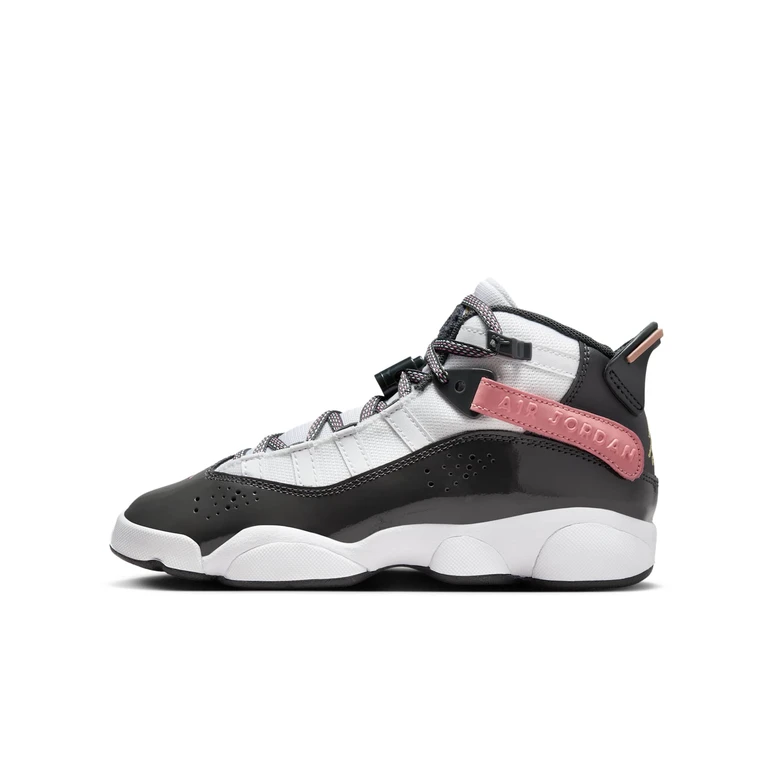 Grade School 6 Rings 'White Red Stardust Vapor Green Anthracite Gs' Sneakers