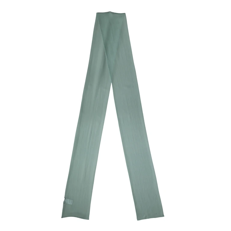 Dolce & Gabbana Teal Silk Sash Wrap Foulard Stole 292cm X 19cm Scarf - Women