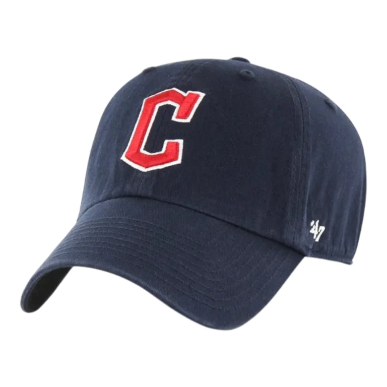 Clean Up Cleveland Guardians Strapback Hat - Navy Adjustable Cap