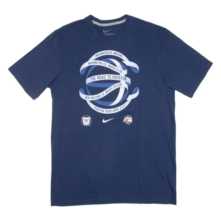 NIKE The Road To Houston Mens T-Shirt Blue USA L