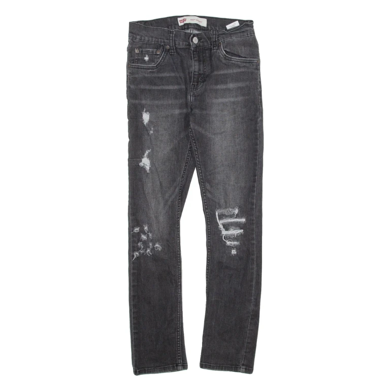 LEVI'S Womens Jeans Grey Regular Straight W27 L27