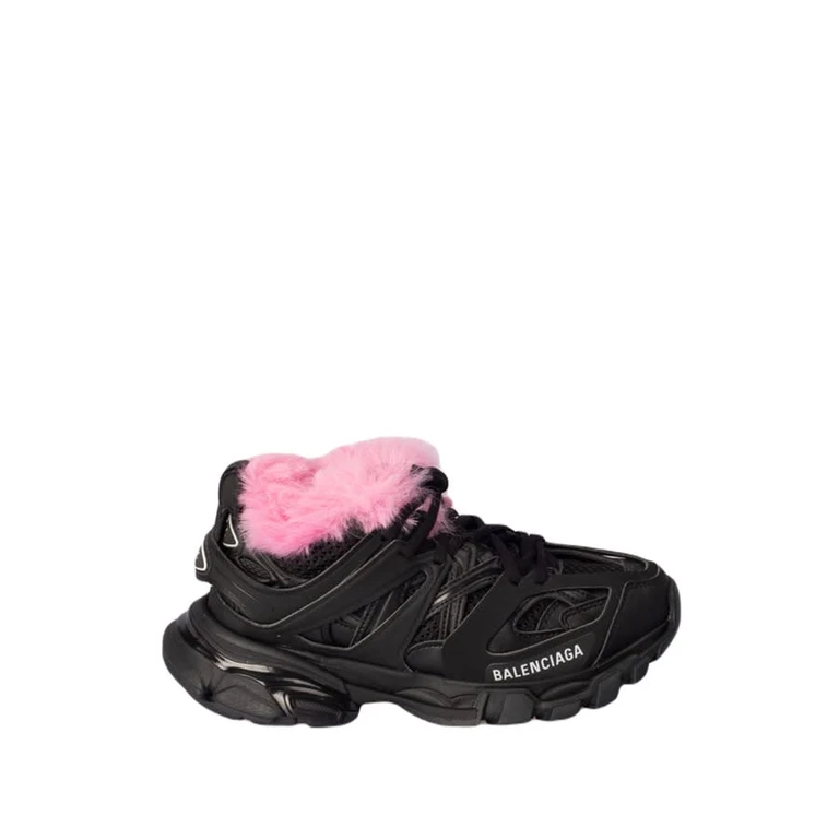 Balenciaga Track Faux Fur-Lined Sneakers